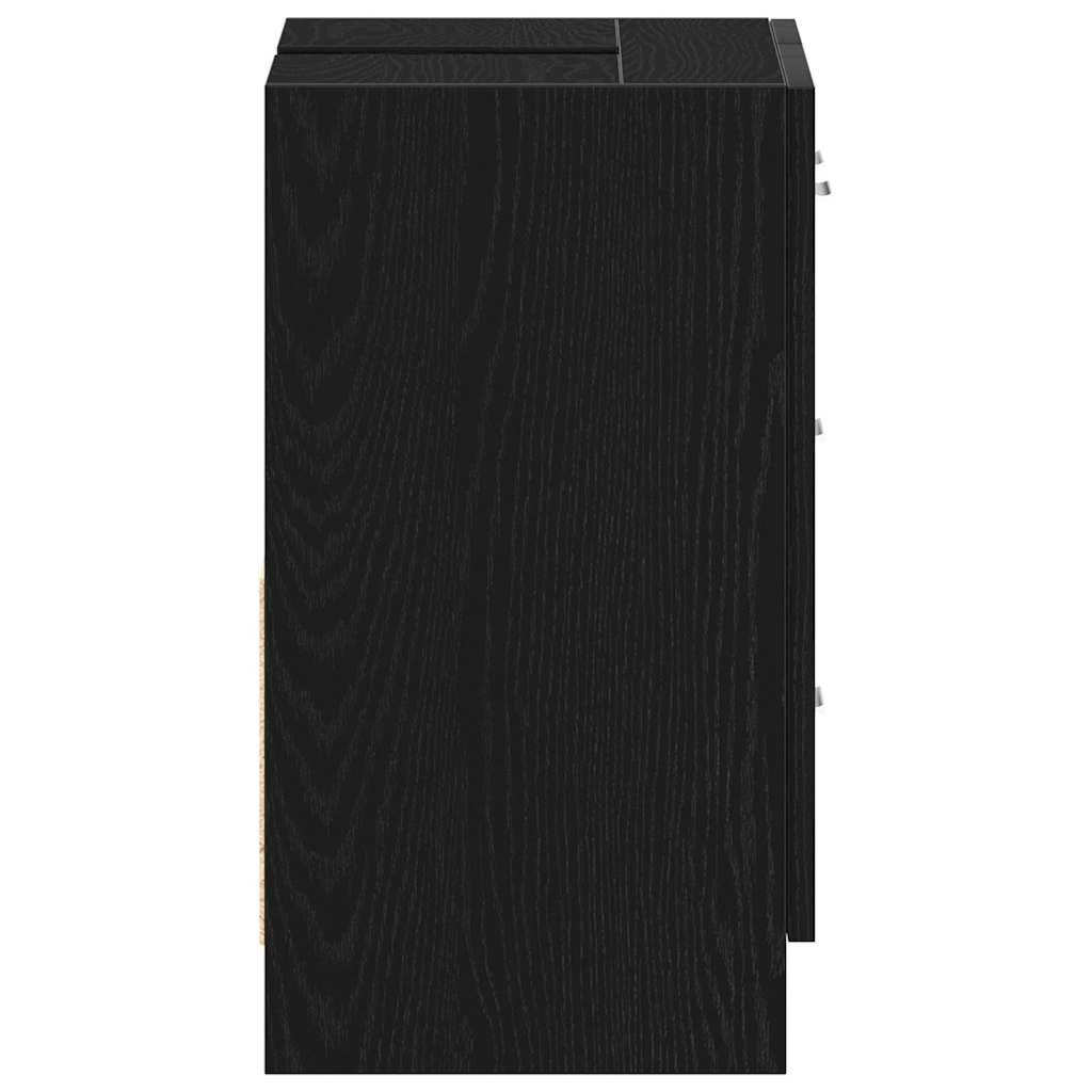 vidaXL Dulap pentru chiuvetă Stejar negru 63x30x54 cm Lemn prelucrat vidaXL Dulap pentru chiuvetă Stejar negru 63x30x54 cm Lemn prelucrat