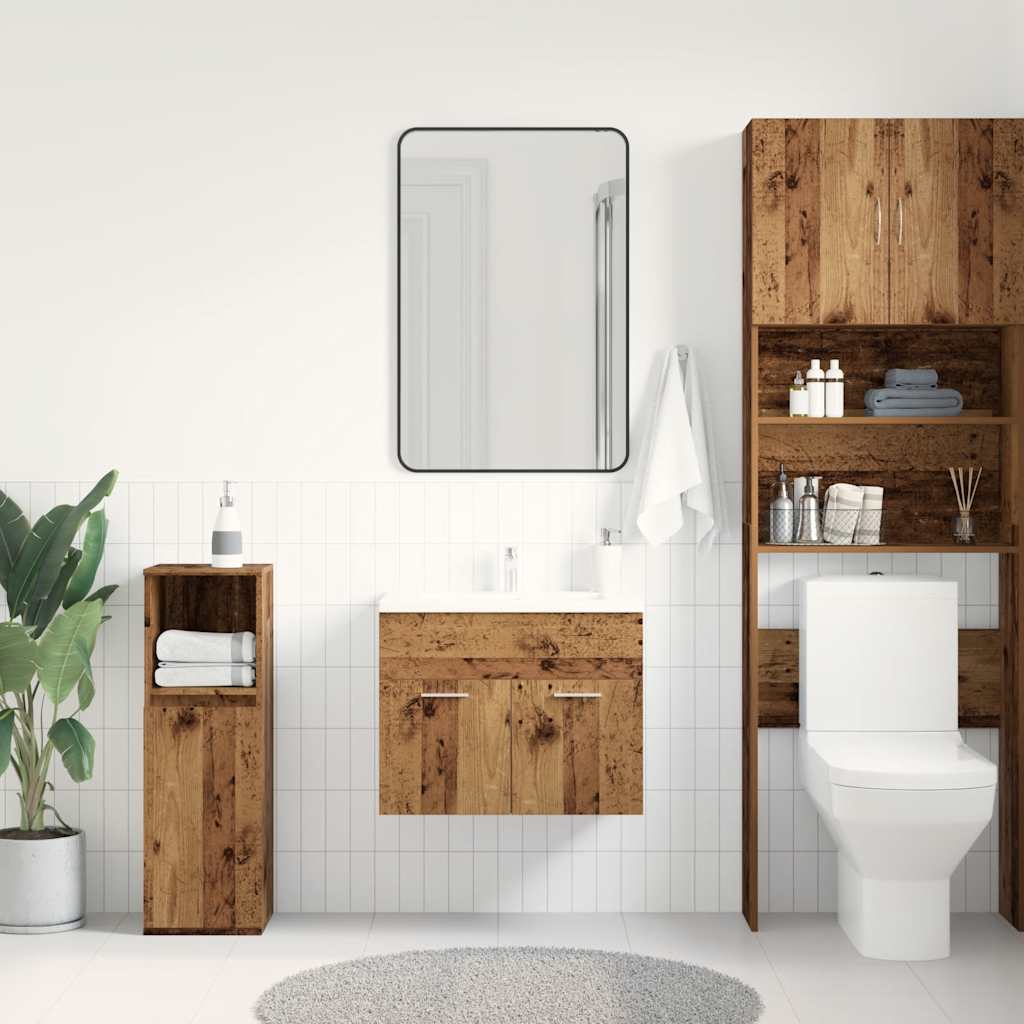 vidaXL Dulap chiuvetă baie, lemn vechi, 60x38,5x46 cm, lemn prelucrat vidaXL Dulap chiuvetă baie, lemn vechi, 60x38,5x46 cm, lemn prelucrat