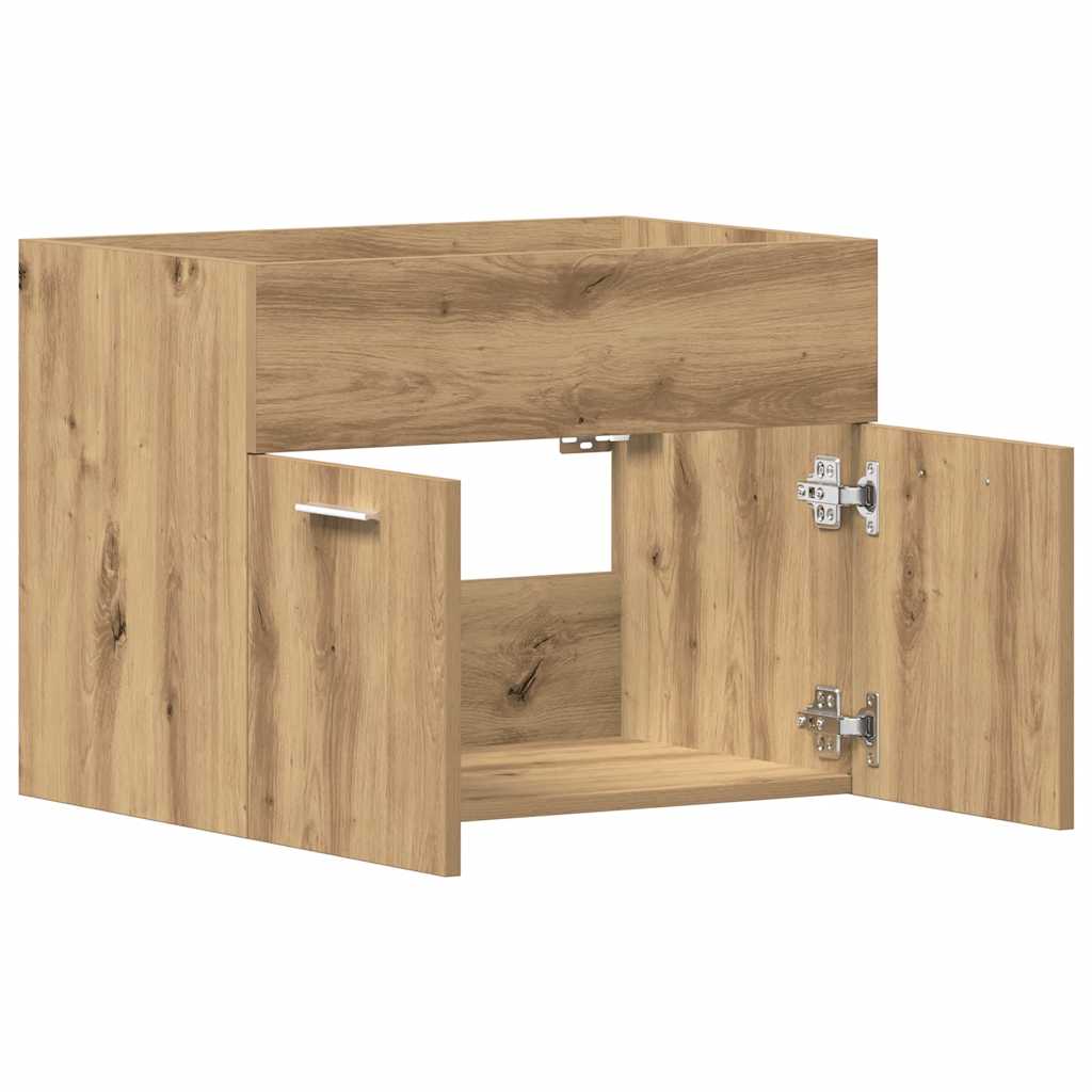vidaXL Dulap chiuvetă baie, stejar artizanal, 60x38,5x46 cm, lemn vidaXL Dulap chiuvetă baie, stejar artizanal, 60x38,5x46 cm, lemn