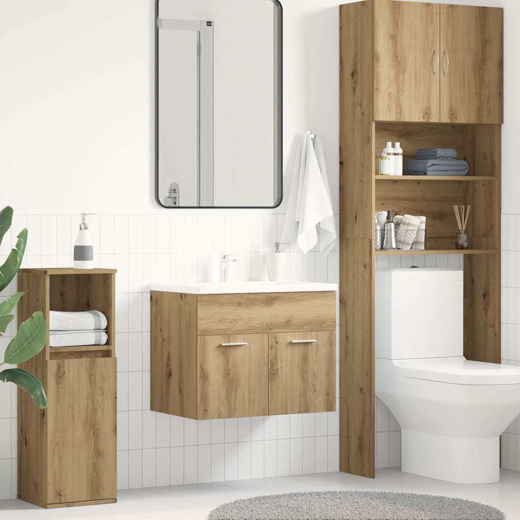 vidaXL Dulap chiuvetă baie, stejar artizanal, 60x38,5x46 cm, lemn vidaXL Dulap chiuvetă baie, stejar artizanal, 60x38,5x46 cm, lemn