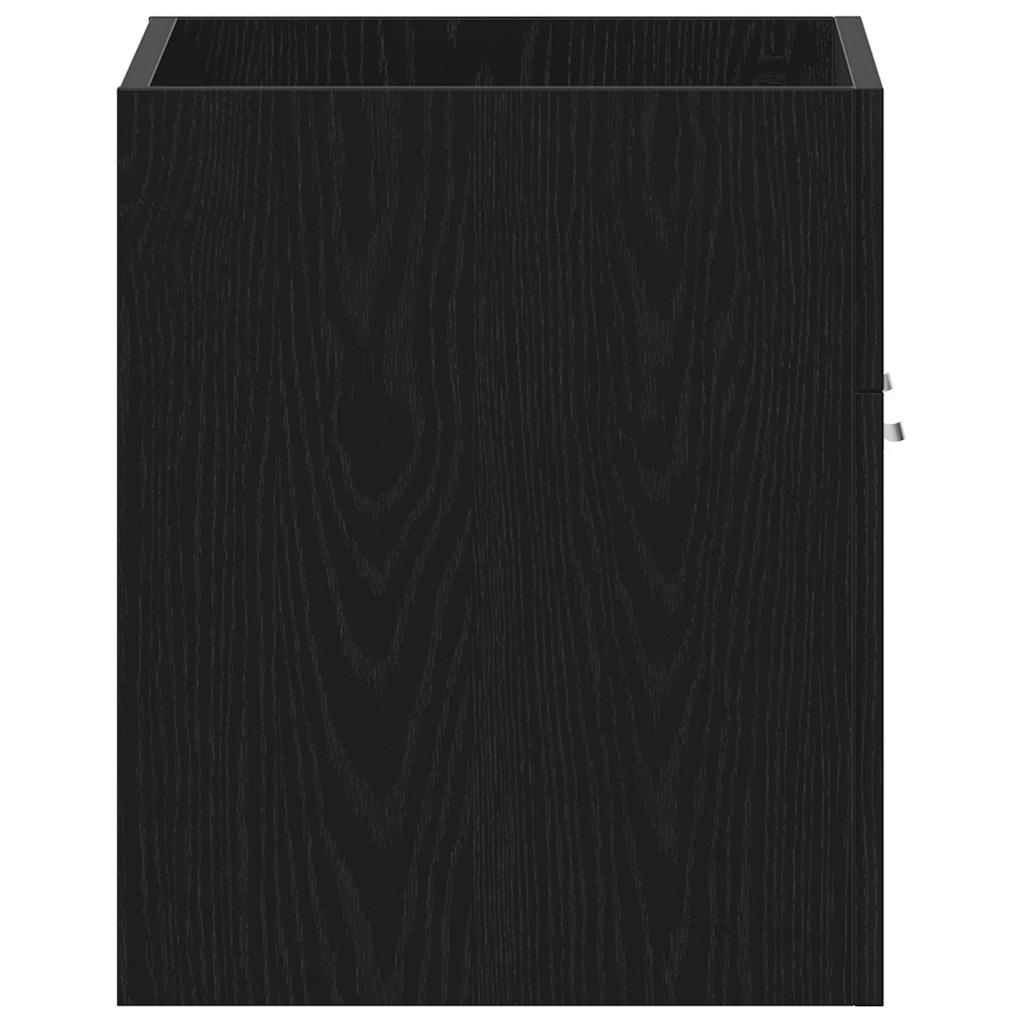 vidaXL Dulap chiuvetă baie, stejar negru, 60x38,5x46cm, lemn prelucrat vidaXL Dulap chiuvetă baie, stejar negru, 60x38,5x46cm, lemn prelucrat