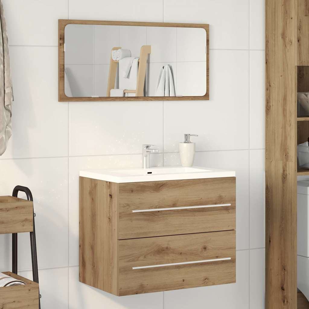 vidaXL Dulap pentru chiuveta de baie Stejar Artisan Lemn prelucrat vidaXL Dulap pentru chiuveta de baie Stejar Artisan Lemn prelucrat