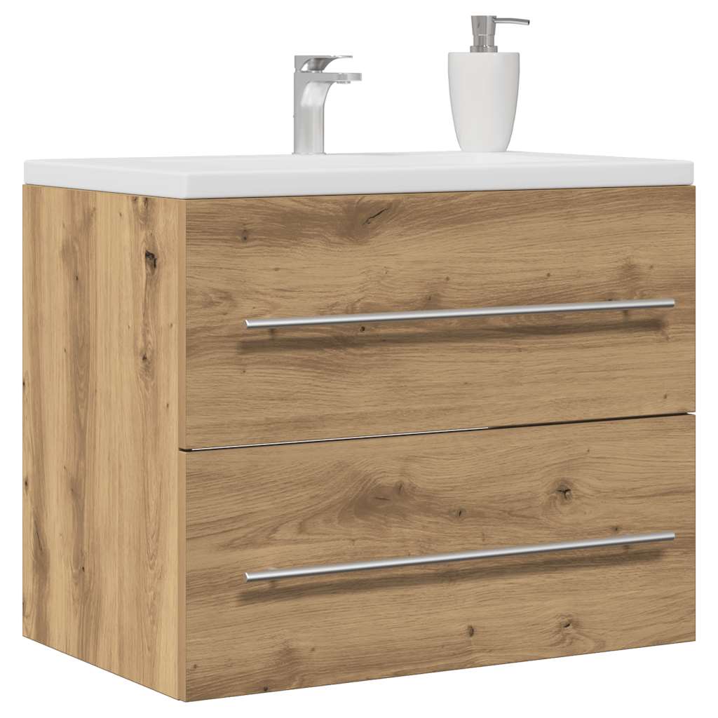 vidaXL Dulap pentru chiuveta de baie Stejar Artisan Lemn prelucrat vidaXL Dulap pentru chiuveta de baie Stejar Artisan Lemn prelucrat