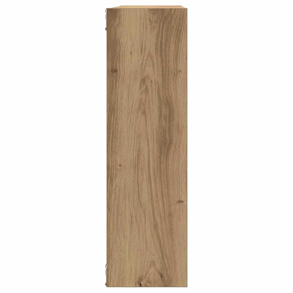 vidaXL Raft de perete, stejar artizanal, 75x16x55 cm, lemn prelucrat vidaXL Raft de perete, stejar artizanal, 75x16x55 cm, lemn prelucrat