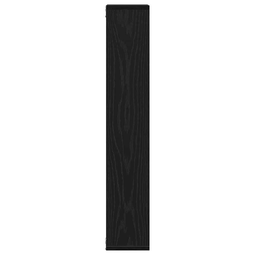 vidaXL Raft de perete, stejar negru, 36x16x90 cm, lemn stratificat