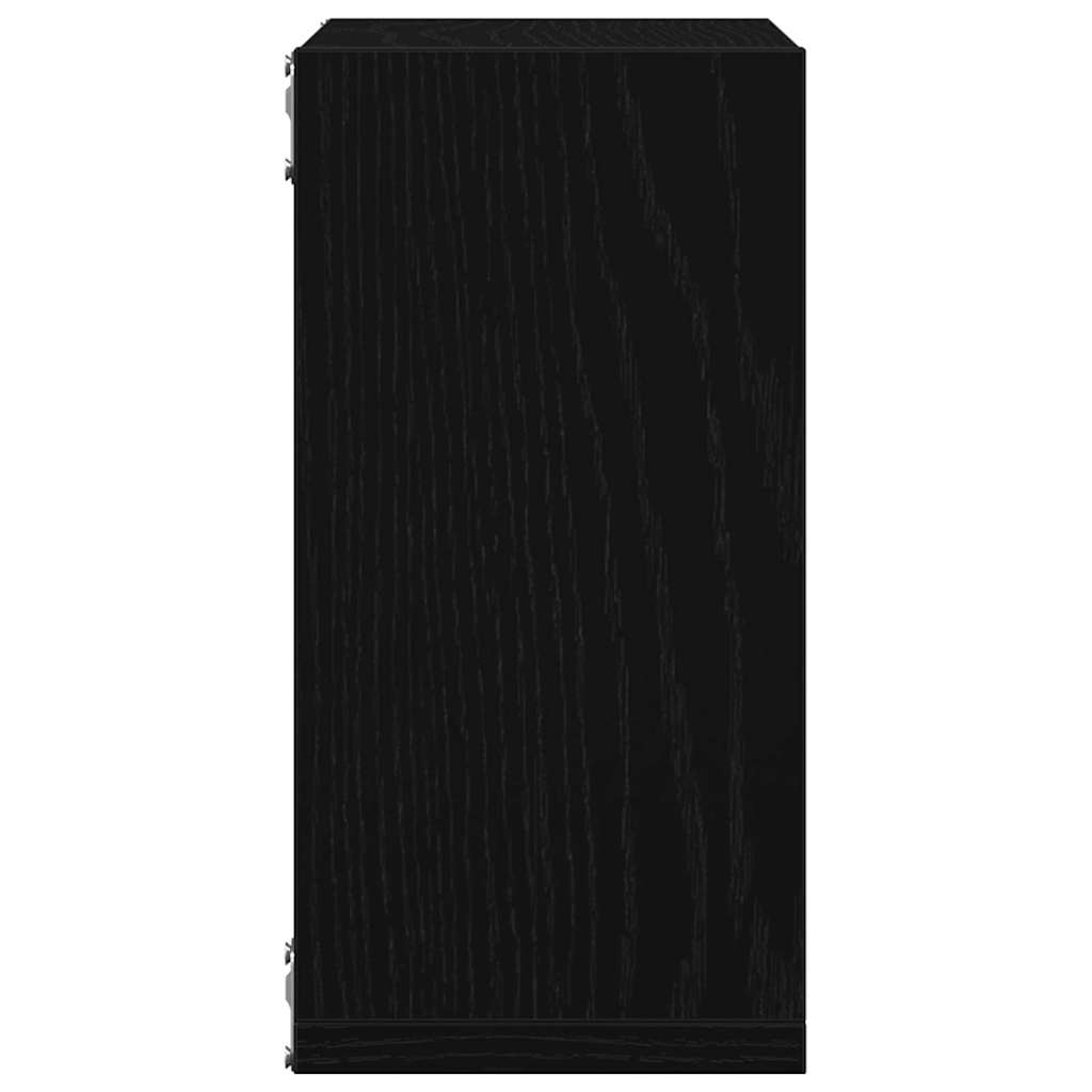 vidaXL Rafturi de perete cub 2 buc. stejar negru, 30x15x30 cm lemn vidaXL Rafturi de perete cub 2 buc. stejar negru, 30x15x30 cm lemn