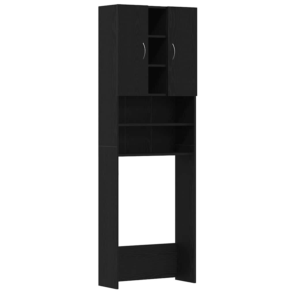 vidaXL Dulap mașina de spălat, stejar negru, 64x25,5x190 cm