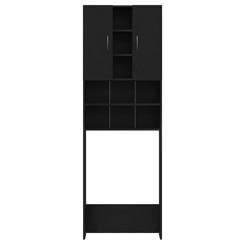 vidaXL Dulap mașina de spălat, stejar negru, 64x25,5x190 cm