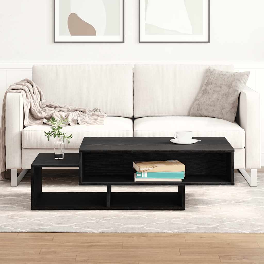 vidaXL Măsuță de cafea, stejar negru, 105x55x32 cm, lemn prelucrat vidaXL Măsuță de cafea, stejar negru, 105x55x32 cm, lemn prelucrat