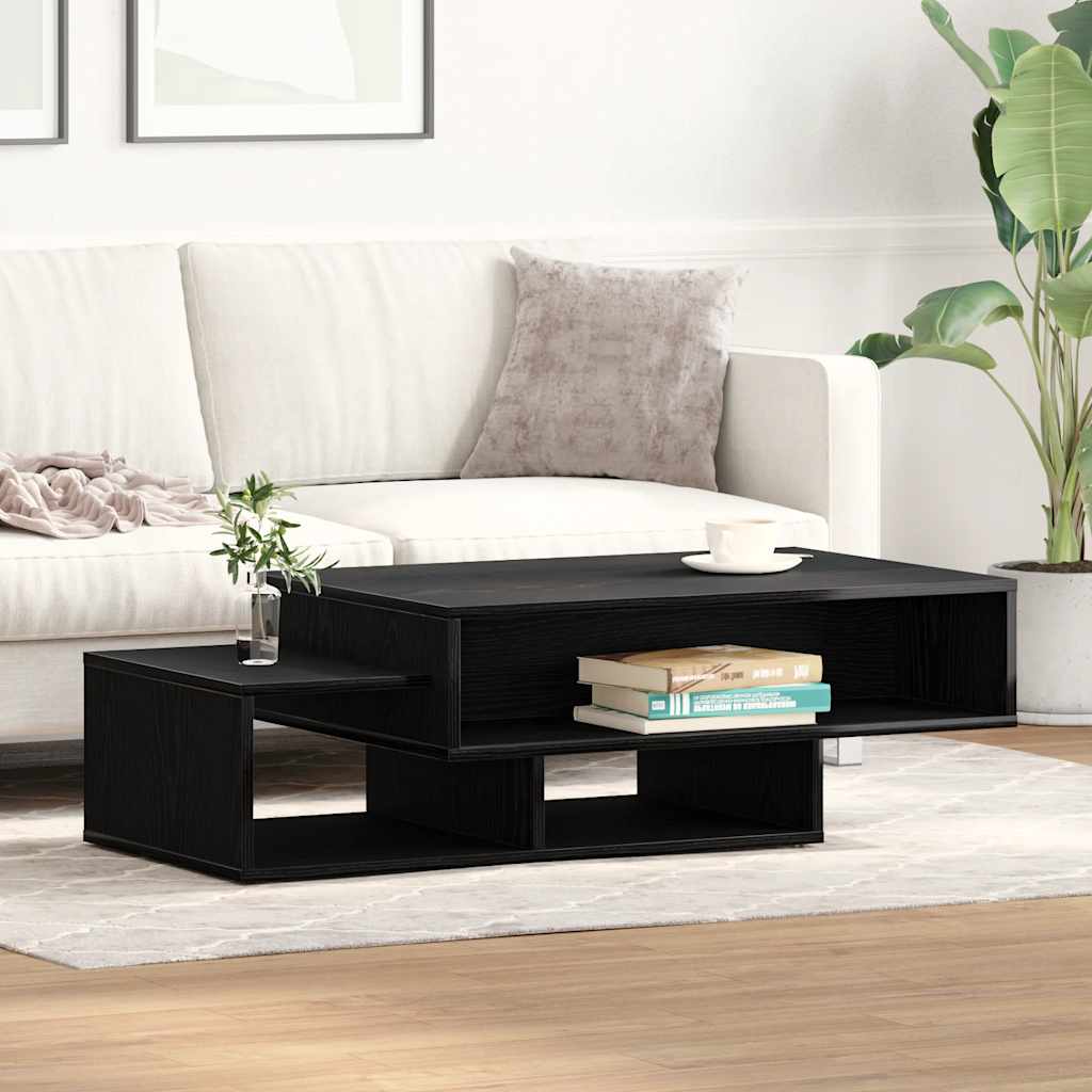 vidaXL Măsuță de cafea, stejar negru, 105x55x32 cm, lemn prelucrat vidaXL Măsuță de cafea, stejar negru, 105x55x32 cm, lemn prelucrat