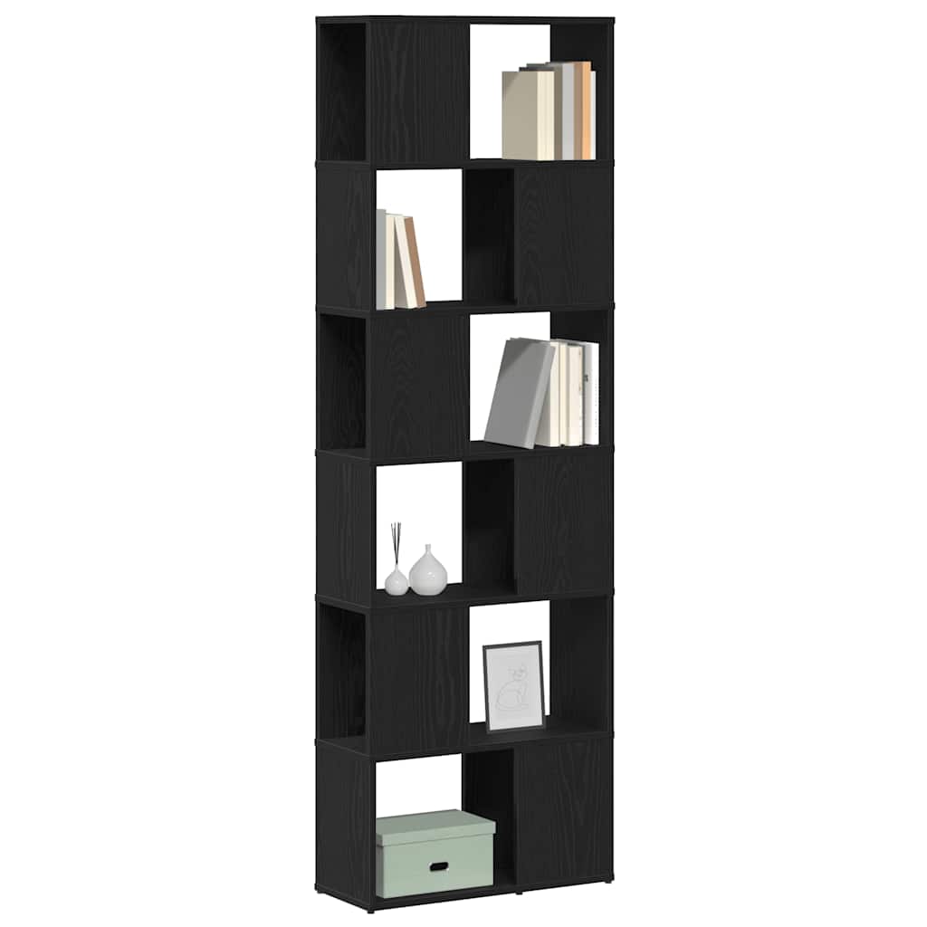 vidaXL Dulap cu cărți/Separator de cameră Stejar negru 60x24x186 cm vidaXL Dulap cu cărți/Separator de cameră Stejar negru 60x24x186 cm
