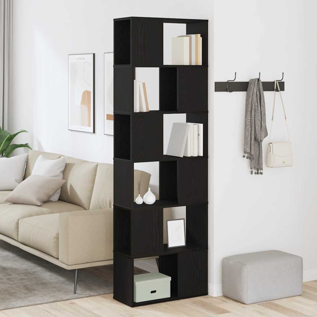 vidaXL Dulap cu cărți/Separator de cameră Stejar negru 60x24x186 cm vidaXL Dulap cu cărți/Separator de cameră Stejar negru 60x24x186 cm