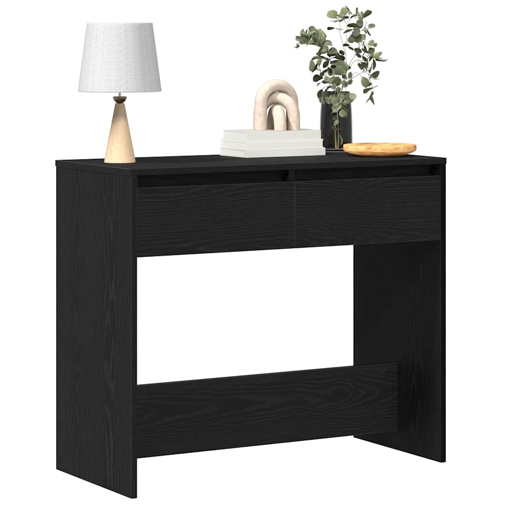 vidaXL Consolă Stejar negru 89x41x76,5 cm Lemn prelucrat vidaXL Consolă Stejar negru 89x41x76,5 cm Lemn prelucrat