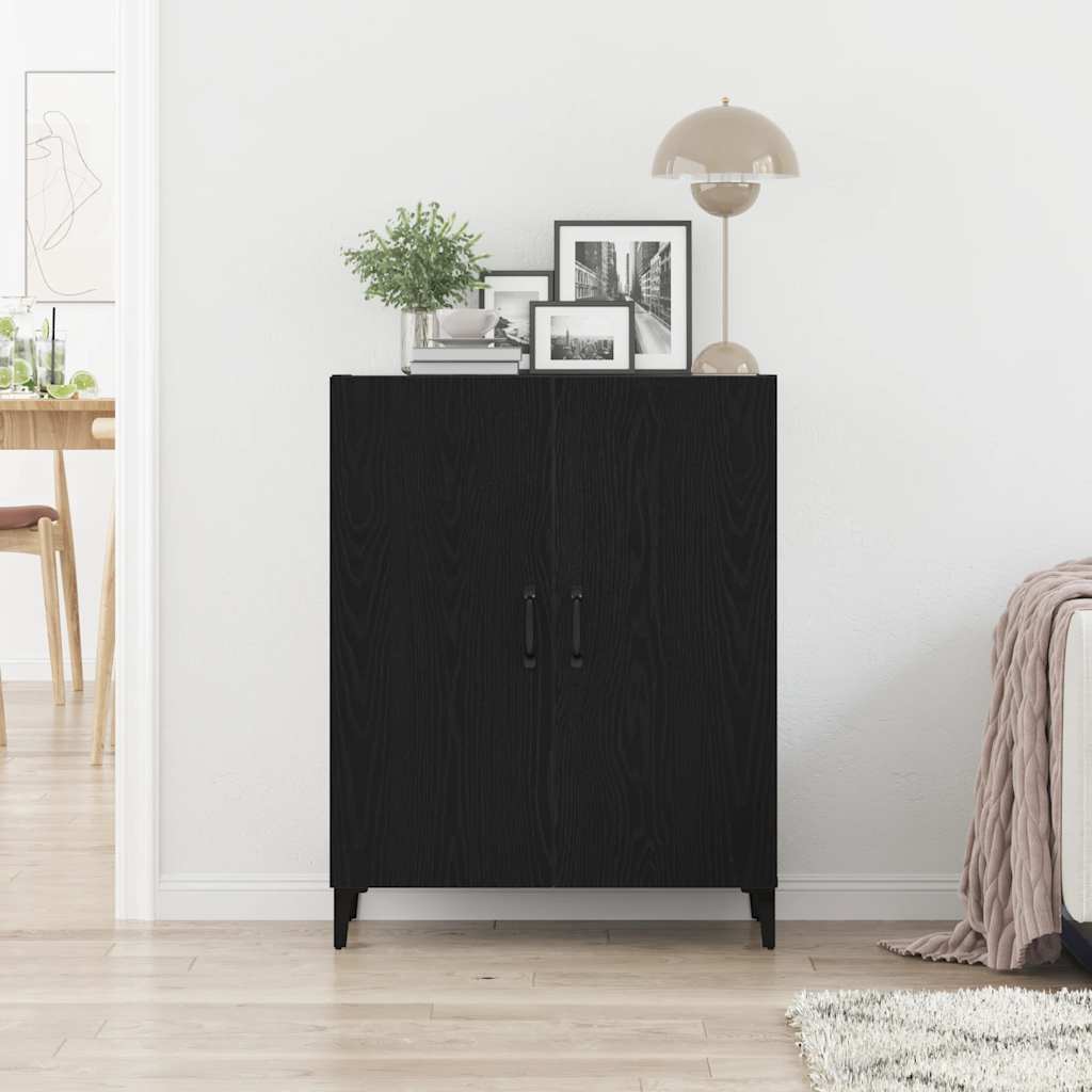 vidaXL Bufetă Stejar negru 69,5x34x90 cm lemn prelucrat vidaXL Bufetă Stejar negru 69,5x34x90 cm lemn prelucrat