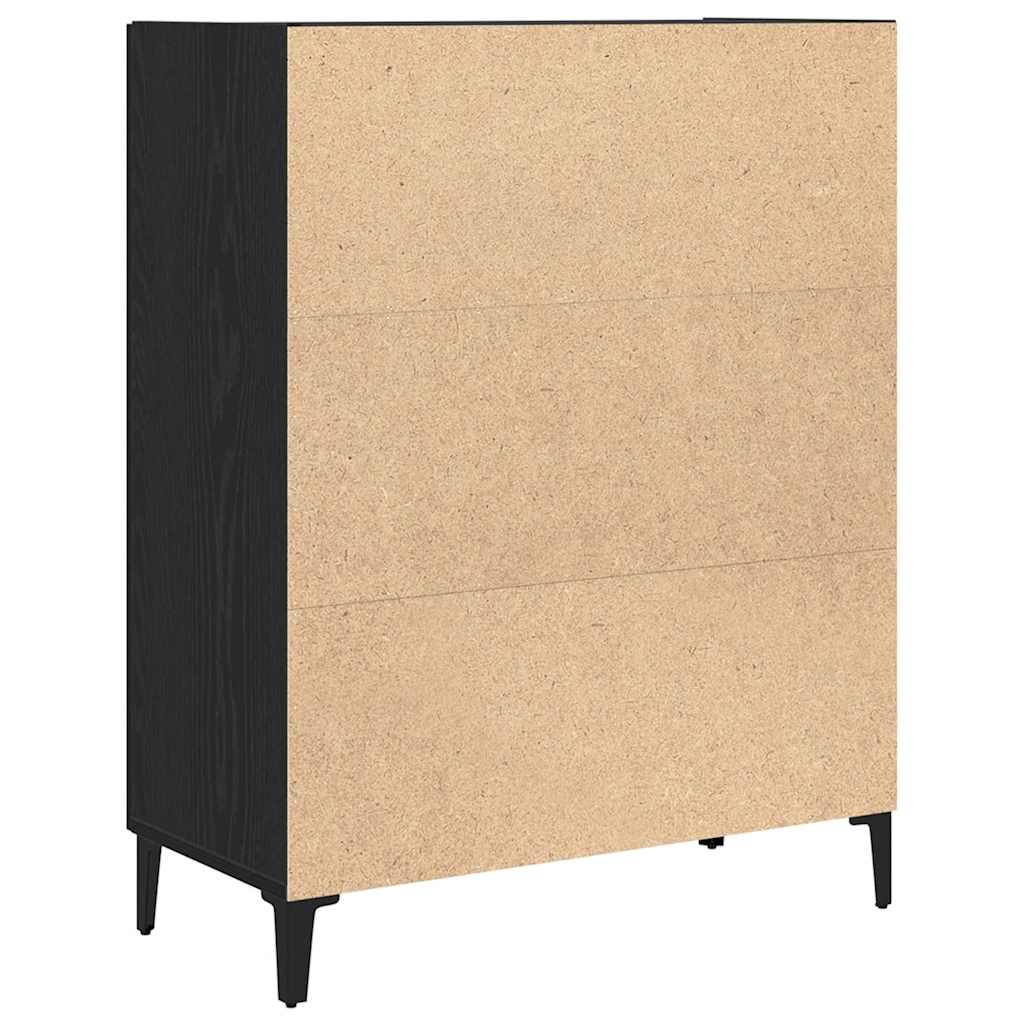 vidaXL Bufetă Stejar negru 69,5x34x90 cm lemn prelucrat vidaXL Bufetă Stejar negru 69,5x34x90 cm lemn prelucrat