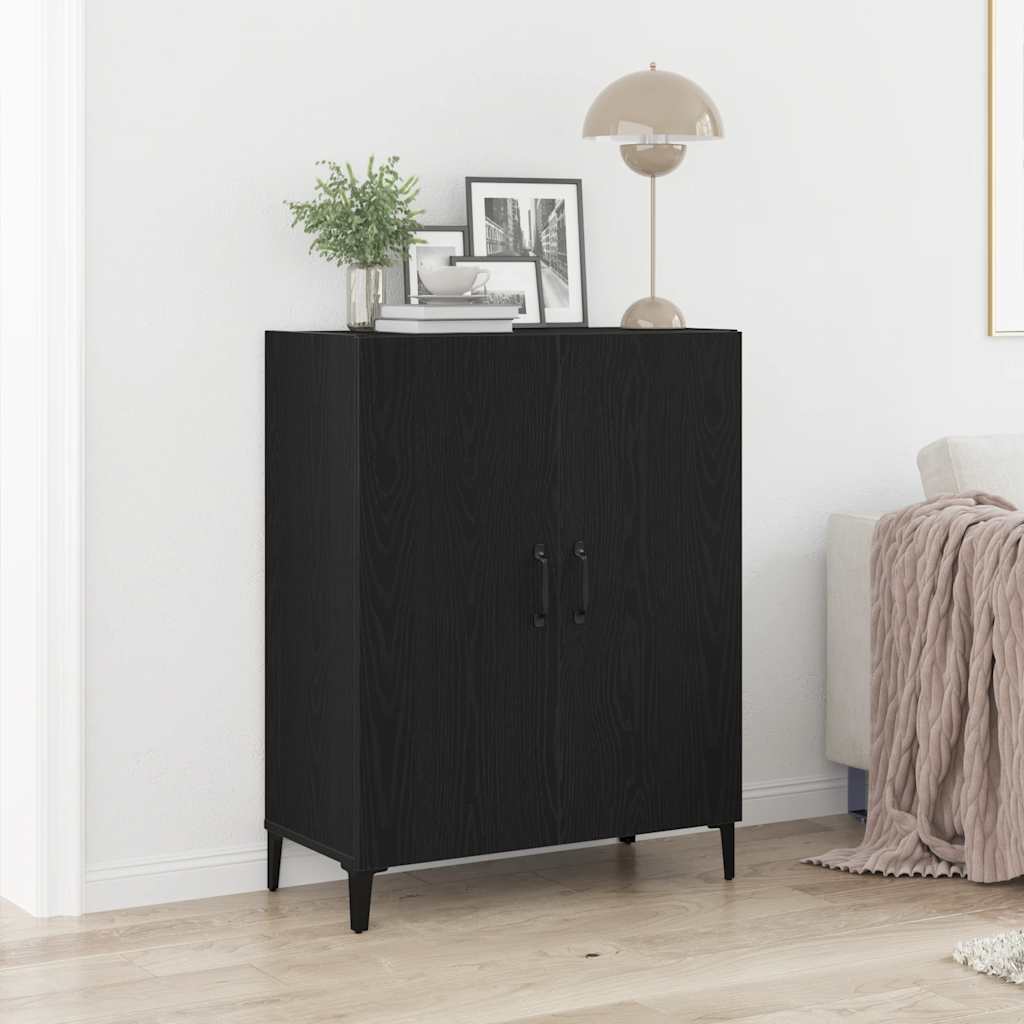 vidaXL Bufetă Stejar negru 69,5x34x90 cm lemn prelucrat vidaXL Bufetă Stejar negru 69,5x34x90 cm lemn prelucrat