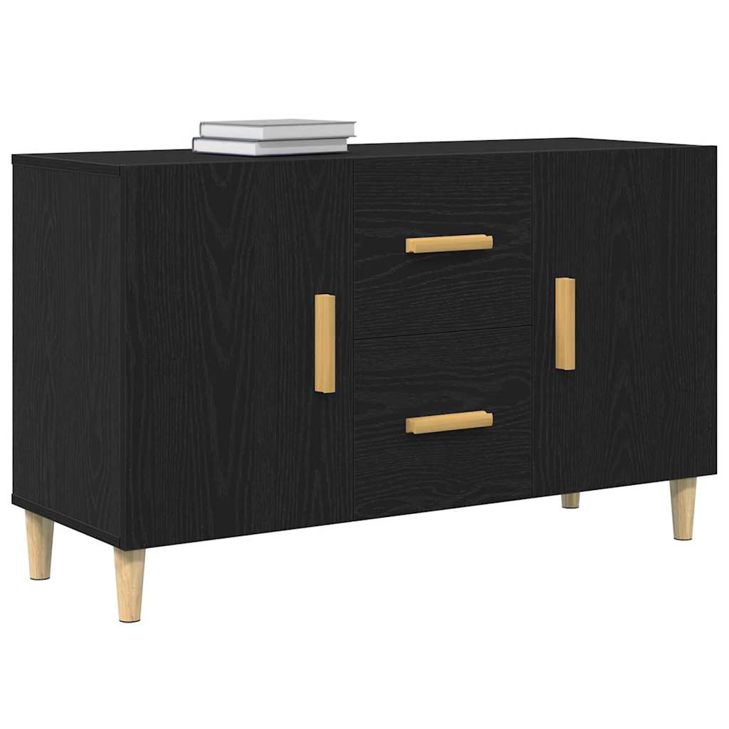 vidaXL Bufetă Stejar negru 100x36x60 cm lemn prelucrat vidaXL Bufetă Stejar negru 100x36x60 cm lemn prelucrat