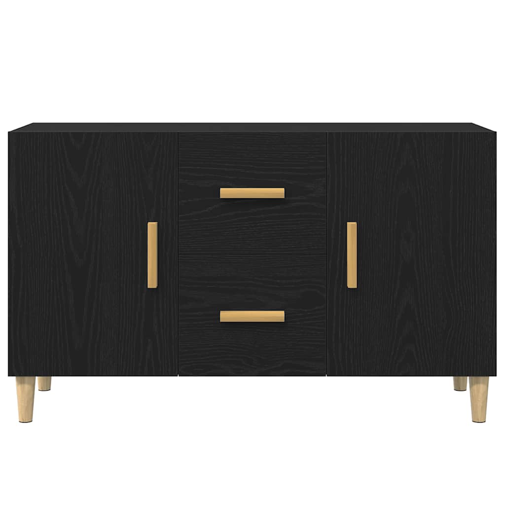 vidaXL Bufetă Stejar negru 100x36x60 cm lemn prelucrat vidaXL Bufetă Stejar negru 100x36x60 cm lemn prelucrat