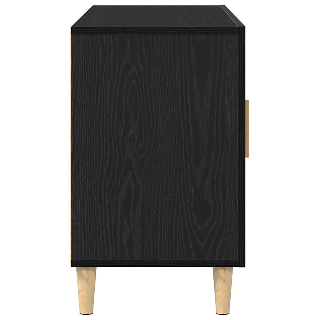 vidaXL Bufetă Stejar negru 100x36x60 cm lemn prelucrat vidaXL Bufetă Stejar negru 100x36x60 cm lemn prelucrat