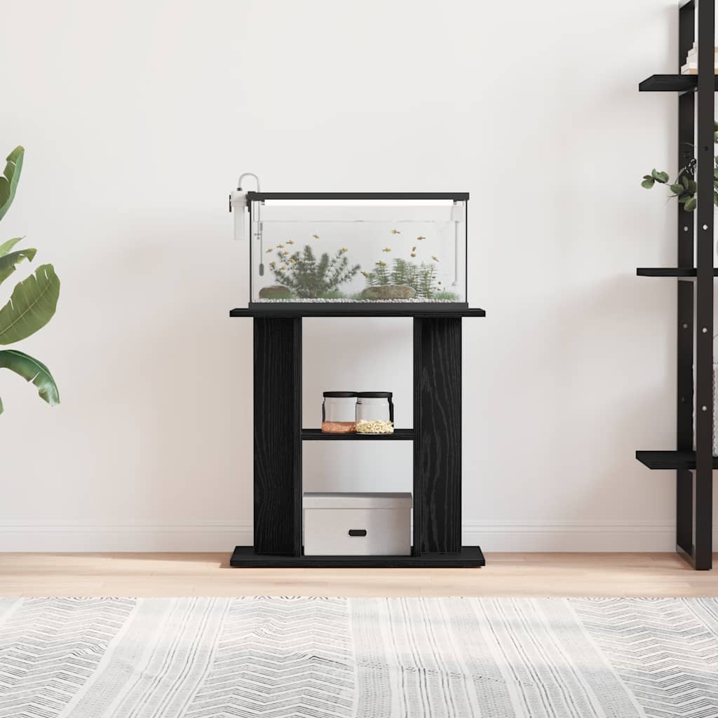 vidaXL Suport pentru acvariu Stejar negru 60x30x60 cm lemn prelucrat vidaXL Suport pentru acvariu Stejar negru 60x30x60 cm lemn prelucrat