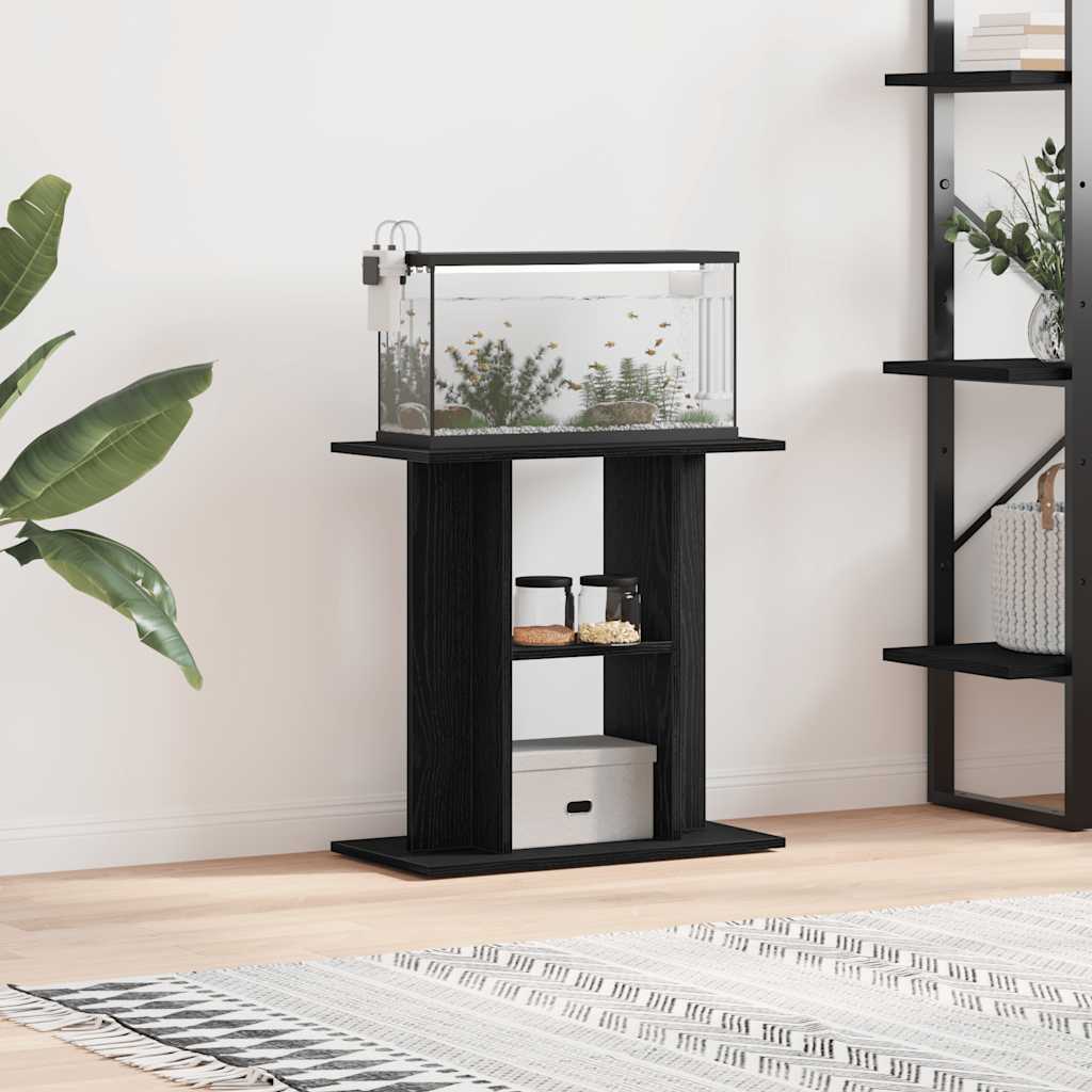 vidaXL Suport pentru acvariu Stejar negru 60x30x60 cm lemn prelucrat vidaXL Suport pentru acvariu Stejar negru 60x30x60 cm lemn prelucrat