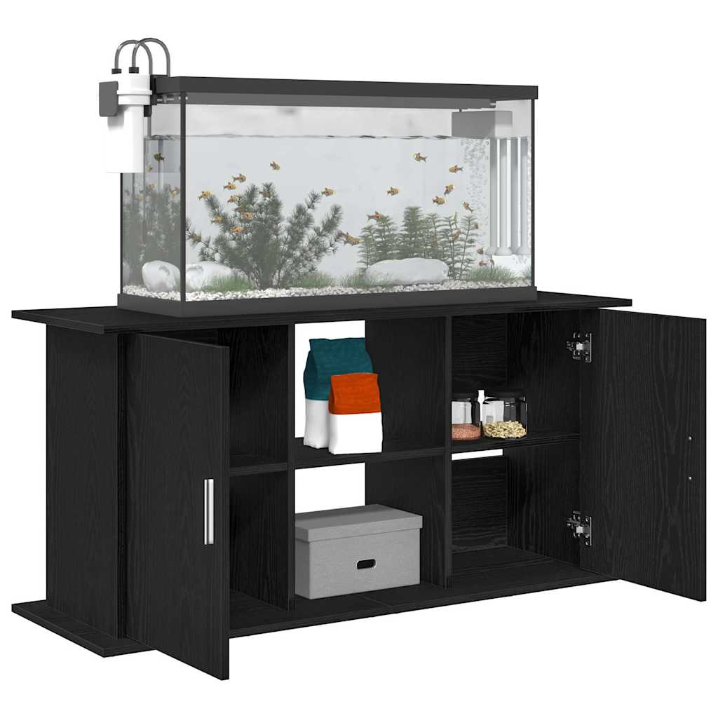 vidaXL Suport acvariu Stejar negru 121x41x58 cm Lemn prelucrat vidaXL Suport acvariu Stejar negru 121x41x58 cm Lemn prelucrat
