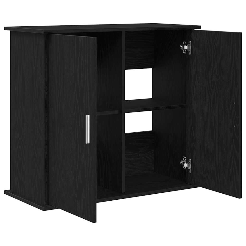 vidaXL Suport acvariu Stejar negru 81x36x73 cm Lemn prelucrat vidaXL Suport acvariu Stejar negru 81x36x73 cm Lemn prelucrat