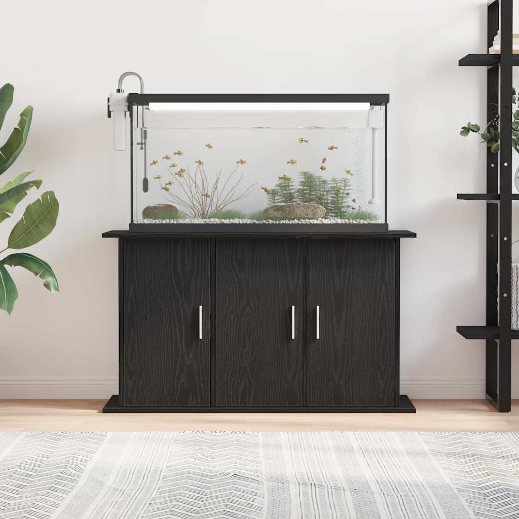 vidaXL Suport acvariu Stejar negru 101x41x58 cm Lemn prelucrat vidaXL Suport acvariu Stejar negru 101x41x58 cm Lemn prelucrat