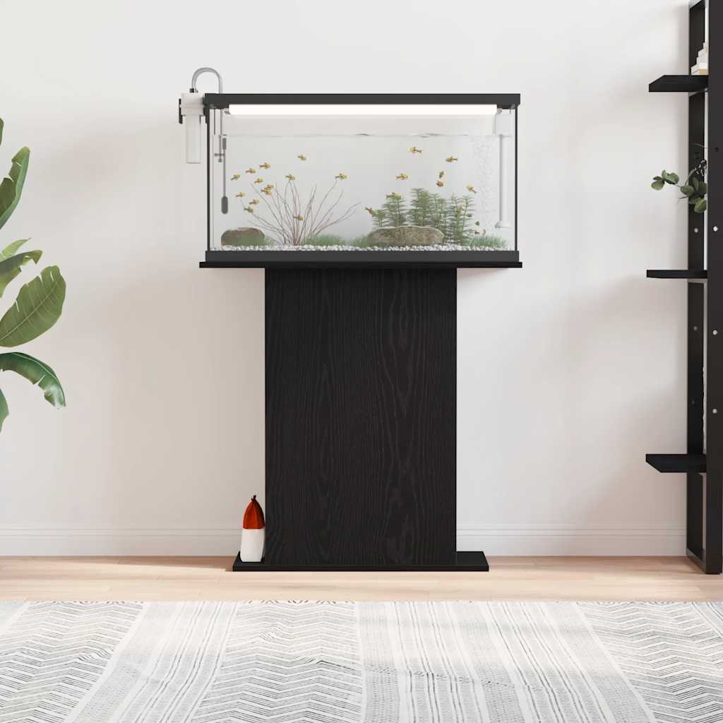 vidaXL Suport pentru acvariu, stejar negru, 75x36x72,5 cm, lemn stratificat vidaXL Suport pentru acvariu, stejar negru, 75x36x72,5 cm, lemn stratificat