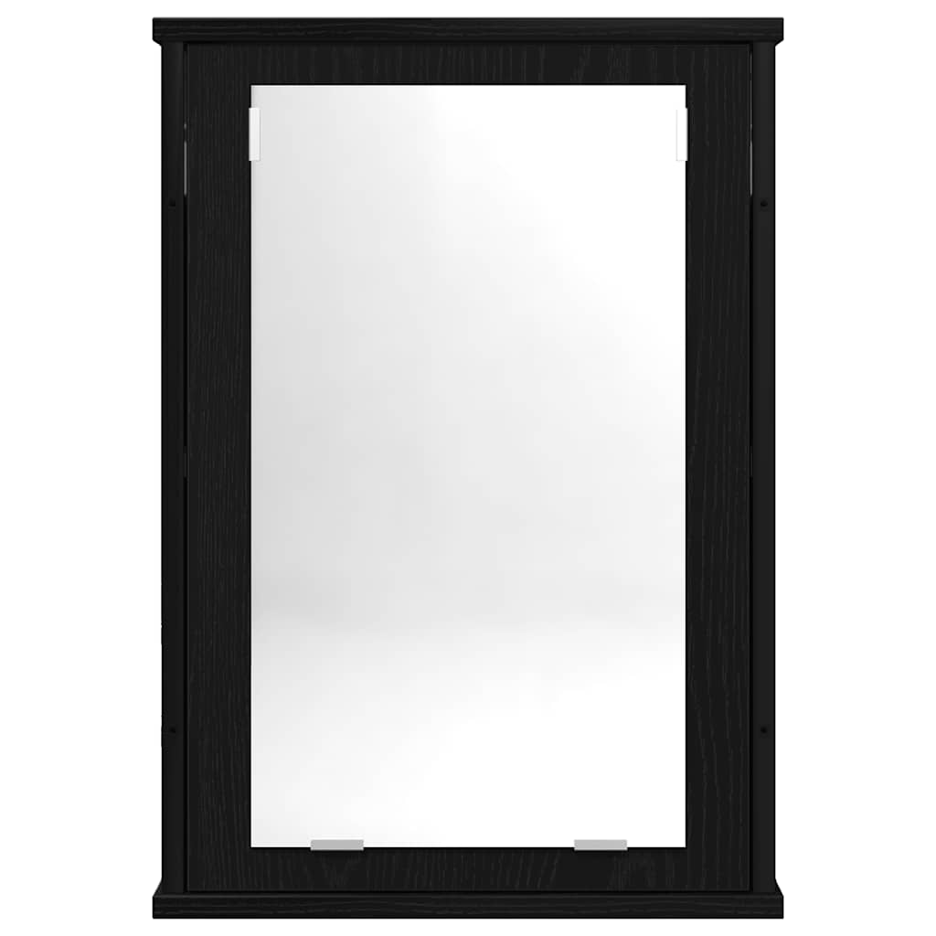vidaXL Dulap cu oglindă pentru baie stejar negru lemn prelucrat vidaXL Dulap cu oglindă pentru baie stejar negru lemn prelucrat