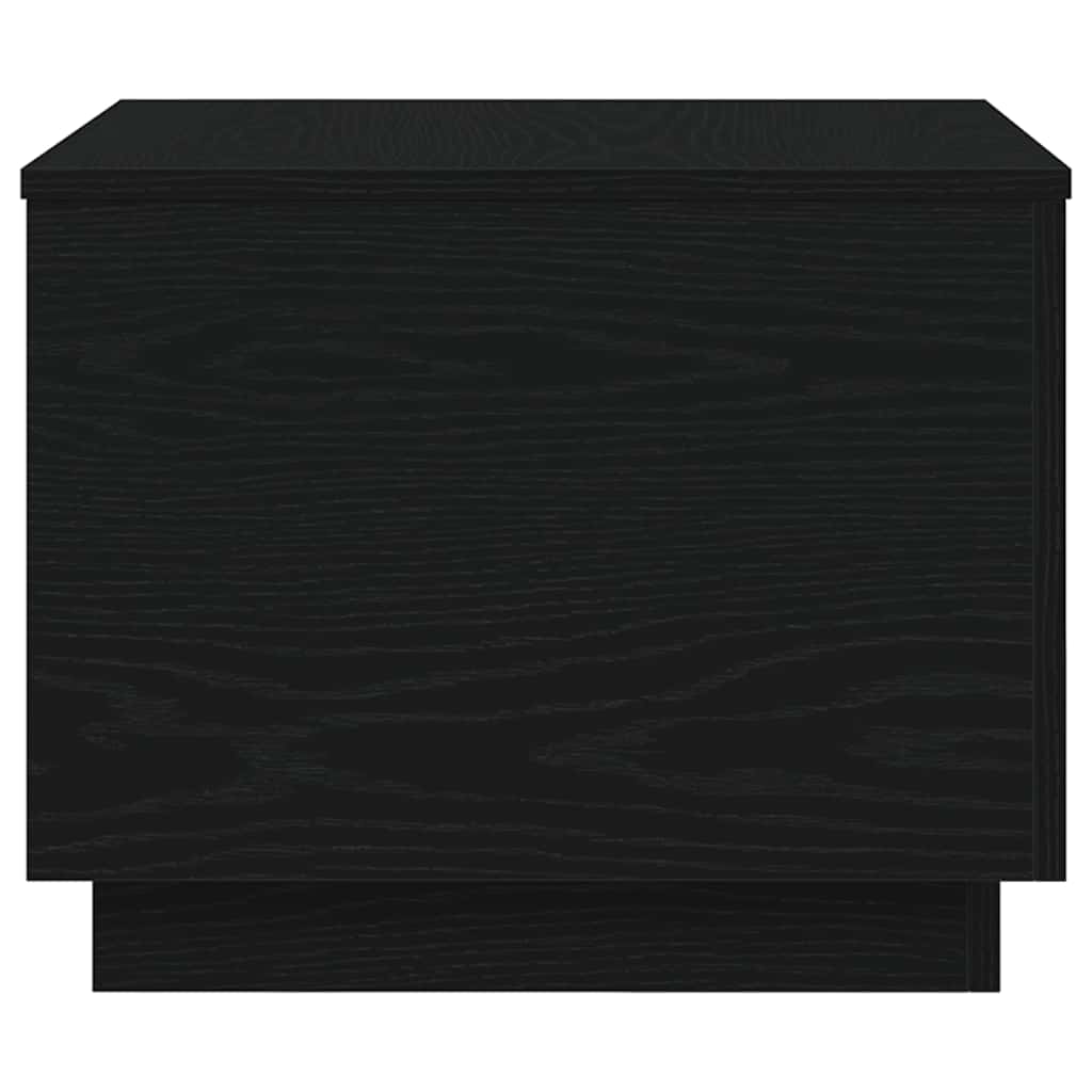 vidaXL Masuta de cafea cu lumini LED Stejar negru 50x50x40 cm vidaXL Masuta de cafea cu lumini LED Stejar negru 50x50x40 cm