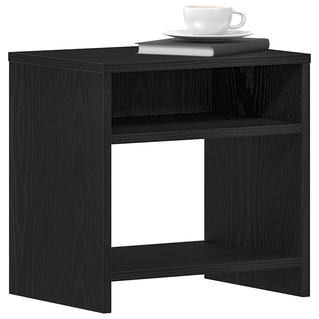 vidaXL Noptiera stejar negru 40x30x40 cm lemn prelucrat