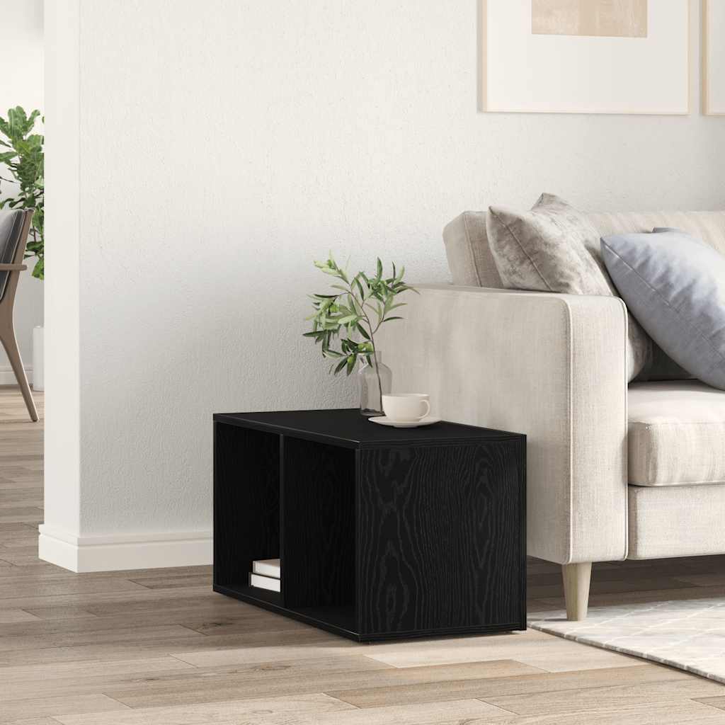 vidaXL Cutie de depozitare LP Stejar negru 71x34x36 cm Lemn prelucrat