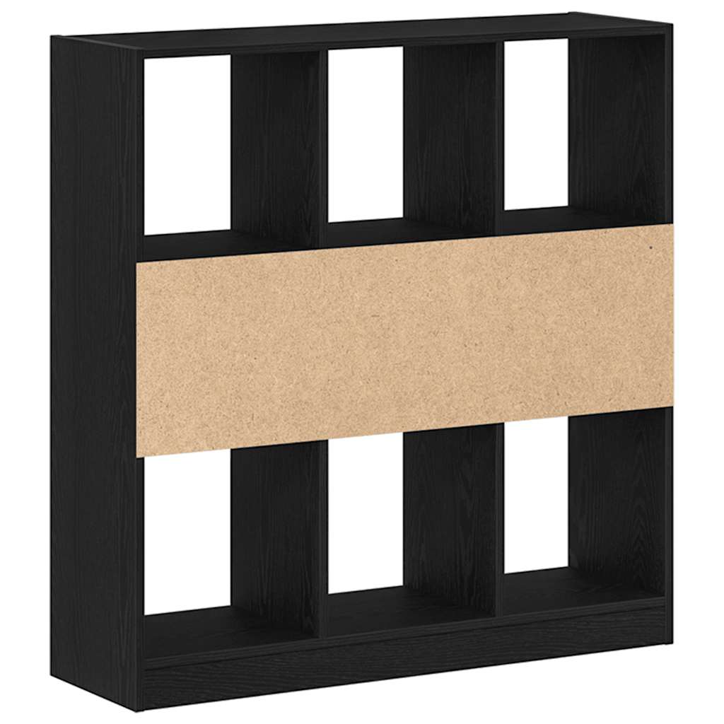 vidaXL Dulap cu cărți stejar negru 97,5x29,5x100 cm lemn prelucrat vidaXL Dulap cu cărți stejar negru 97,5x29,5x100 cm lemn prelucrat