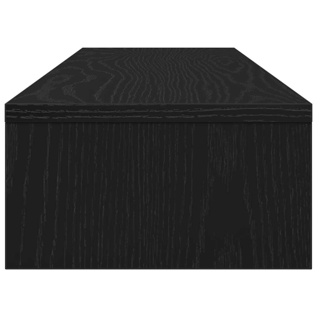vidaXL Suport monitor stejar negru 100x24x13 cm lemn stratificat