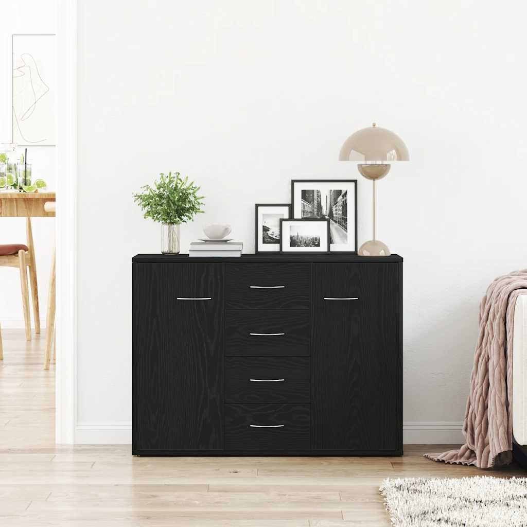 vidaXL Bufetă, stejar negru, 88x30x64 cm, lemn prelucrat vidaXL Bufetă, stejar negru, 88x30x64 cm, lemn prelucrat
