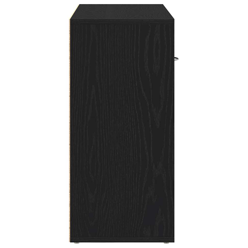 vidaXL Bufetă, stejar negru, 88x30x64 cm, lemn prelucrat vidaXL Bufetă, stejar negru, 88x30x64 cm, lemn prelucrat