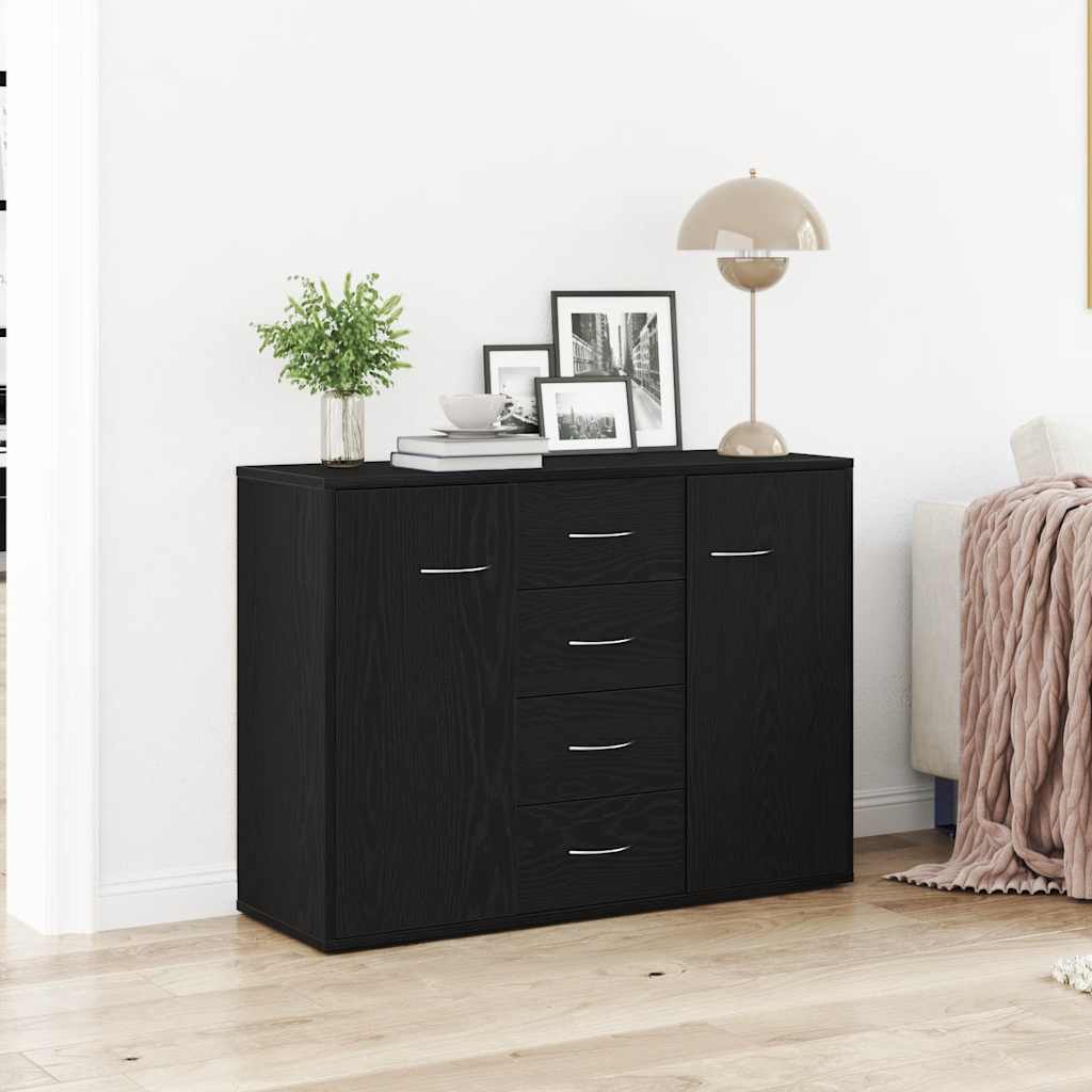 vidaXL Bufetă, stejar negru, 88x30x64 cm, lemn prelucrat vidaXL Bufetă, stejar negru, 88x30x64 cm, lemn prelucrat