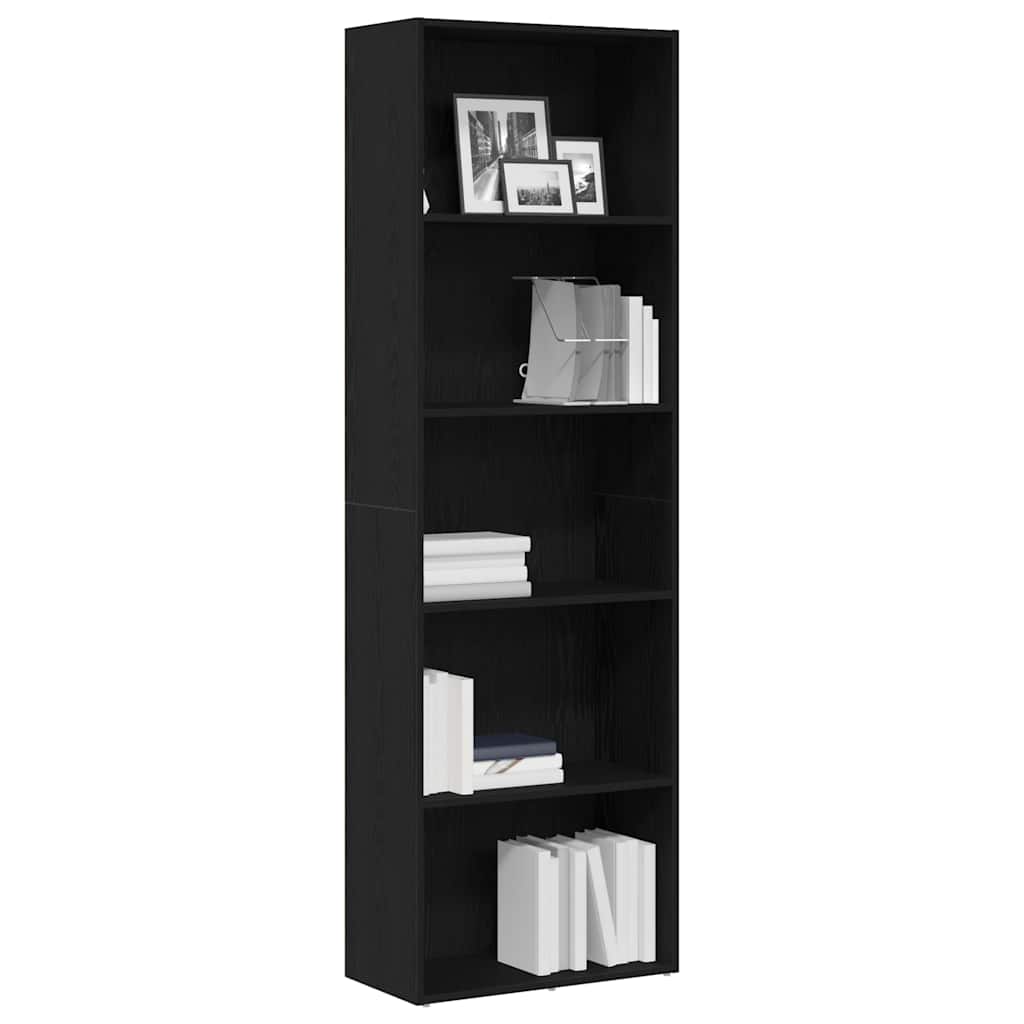 vidaXL Bibliotecă Stejar negru 60x30x189 cm Lemn prelucrat vidaXL Bibliotecă Stejar negru 60x30x189 cm Lemn prelucrat