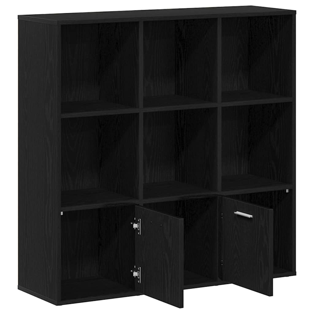 vidaXL Bibliotecă, stejar negru, 98x29x97,5 cm, lemn prelucrat vidaXL Bibliotecă, stejar negru, 98x29x97,5 cm, lemn prelucrat