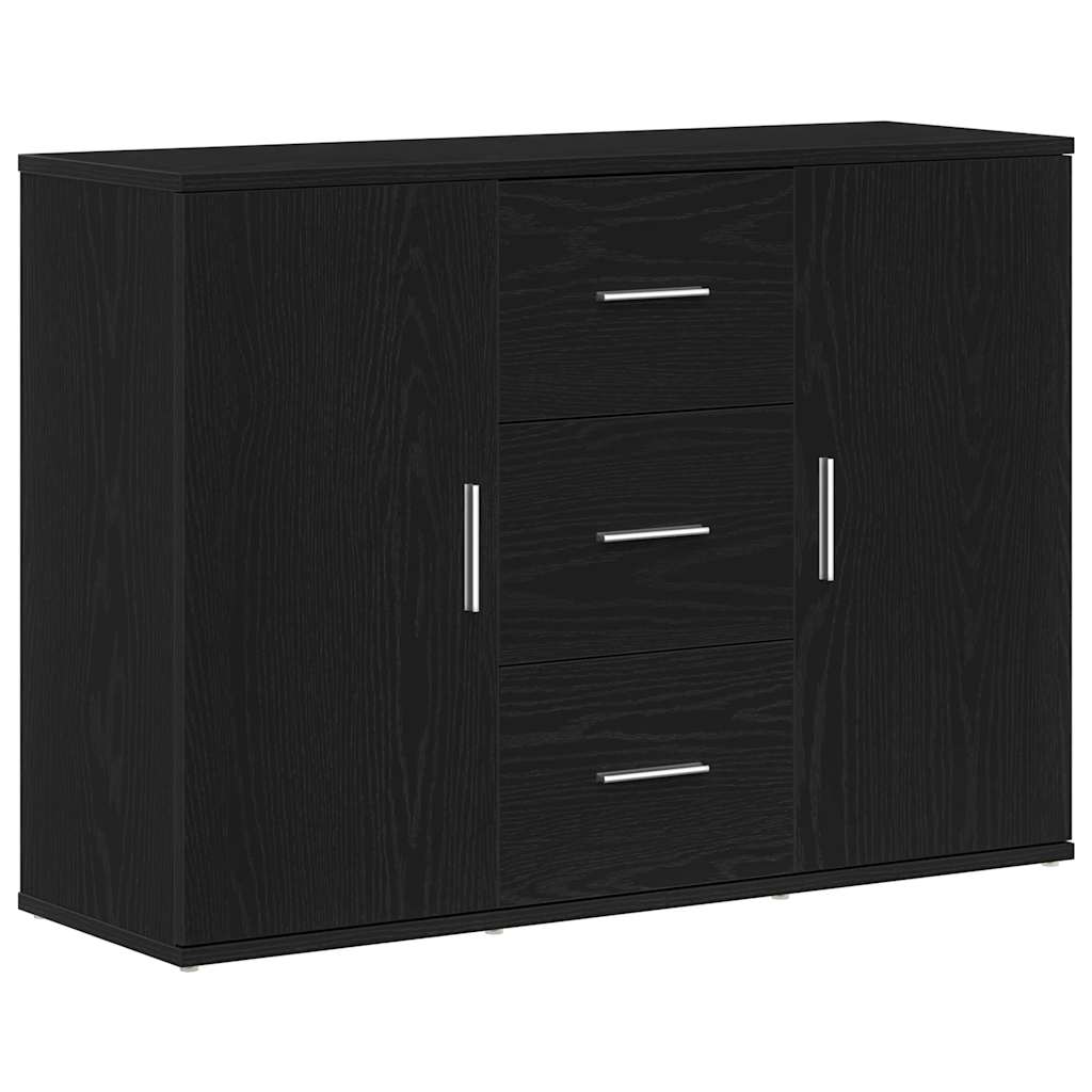 vidaXL Bufetă Stejar negru 91x29,5x65 cm Lemn prelucrat vidaXL Bufetă Stejar negru 91x29,5x65 cm Lemn prelucrat