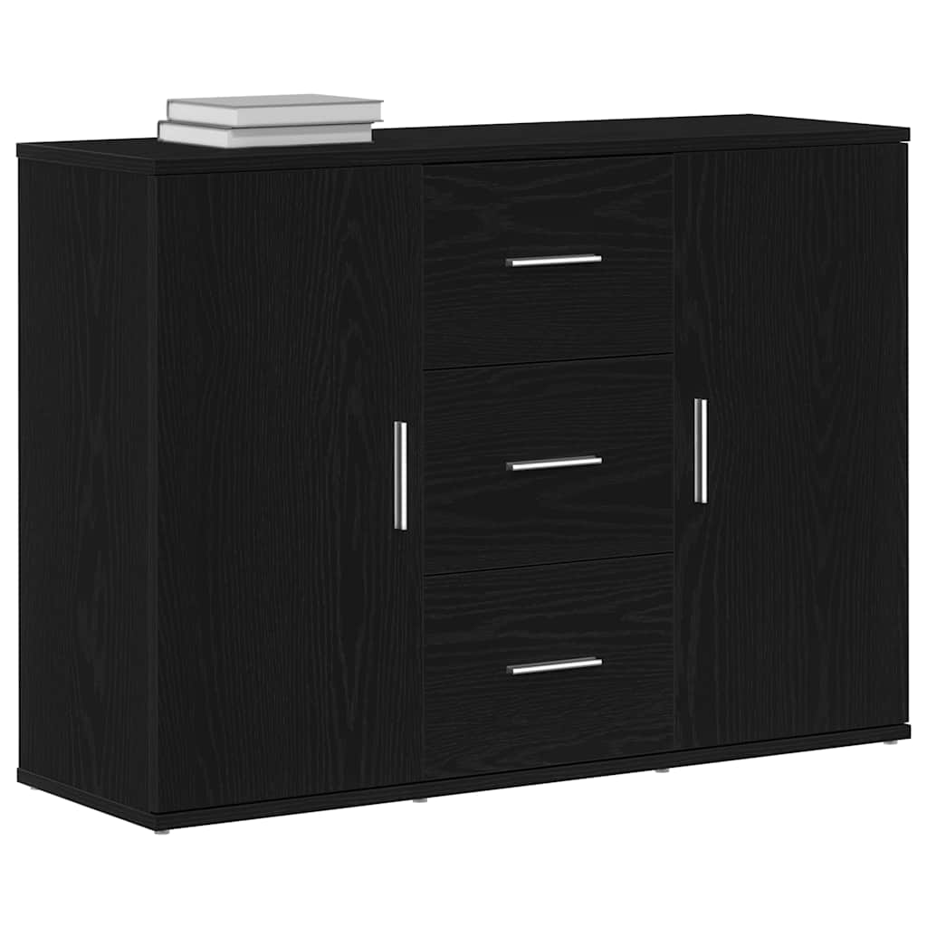 vidaXL Bufetă Stejar negru 91x29,5x65 cm Lemn prelucrat vidaXL Bufetă Stejar negru 91x29,5x65 cm Lemn prelucrat