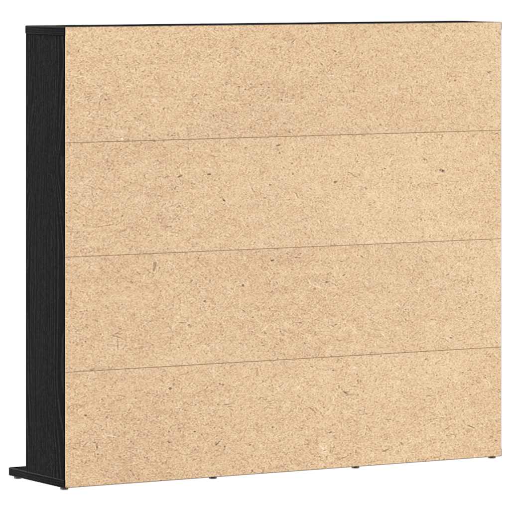 vidaXL Dulap pentru CD-uri, stejar negru, 100x23x89,5 cm vidaXL Dulap pentru CD-uri, stejar negru, 100x23x89,5 cm