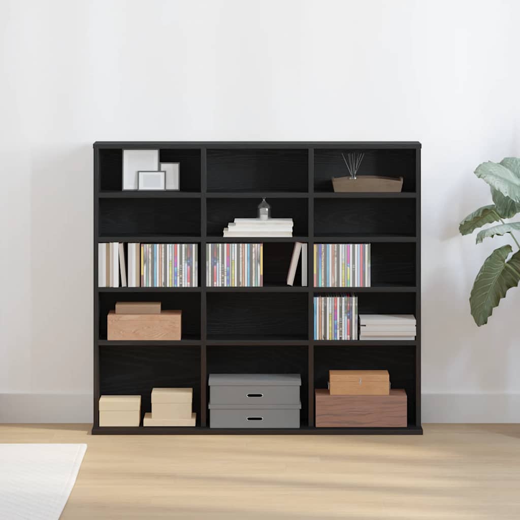vidaXL Dulap pentru CD-uri, stejar negru, 100x23x89,5 cm vidaXL Dulap pentru CD-uri, stejar negru, 100x23x89,5 cm