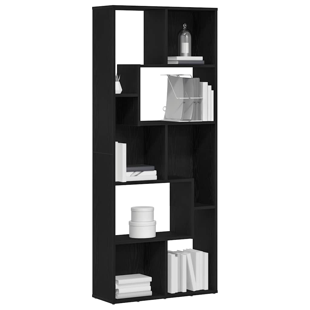 vidaXL Bibliotecă, stejar negru, 67x24x161 cm, lemn prelucrat vidaXL Bibliotecă, stejar negru, 67x24x161 cm, lemn prelucrat