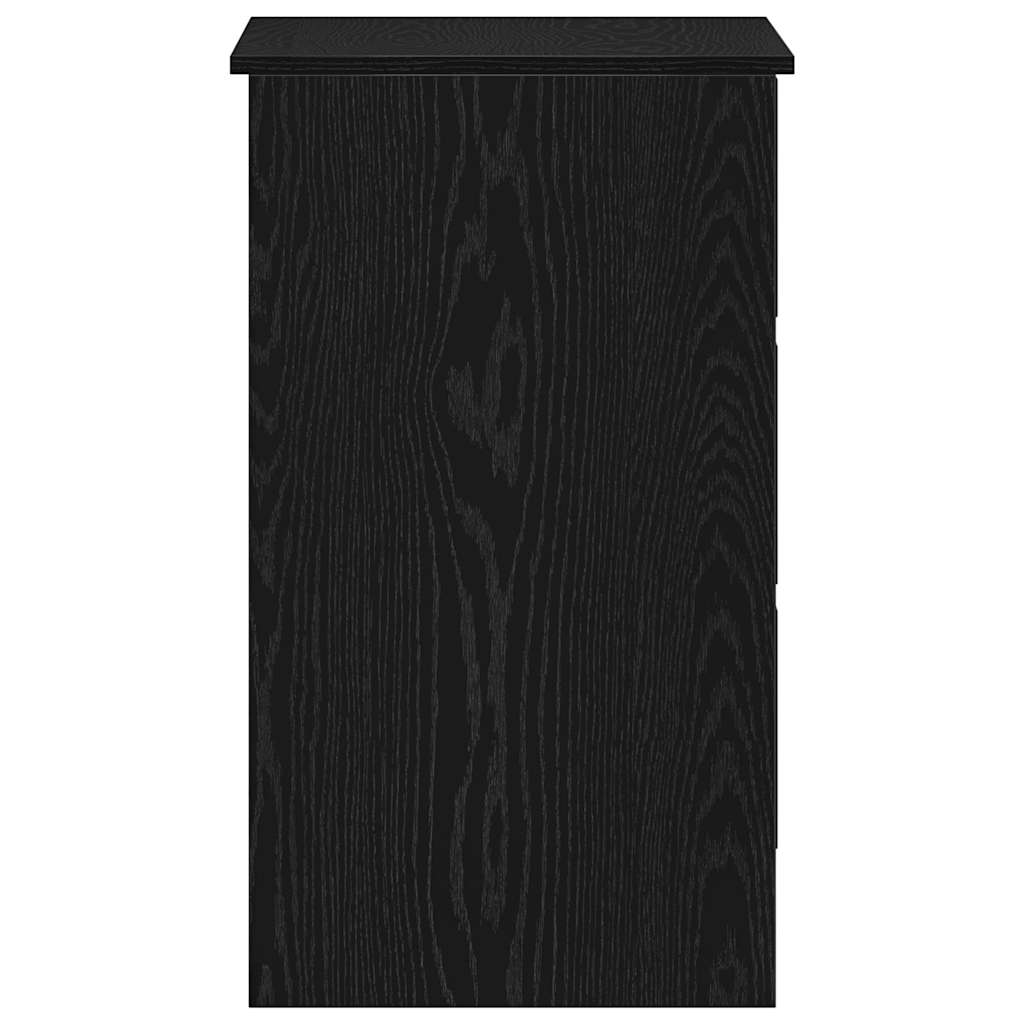 vidaXL Birou Stejar negru 90x45x76 cm Lemn prelucrat