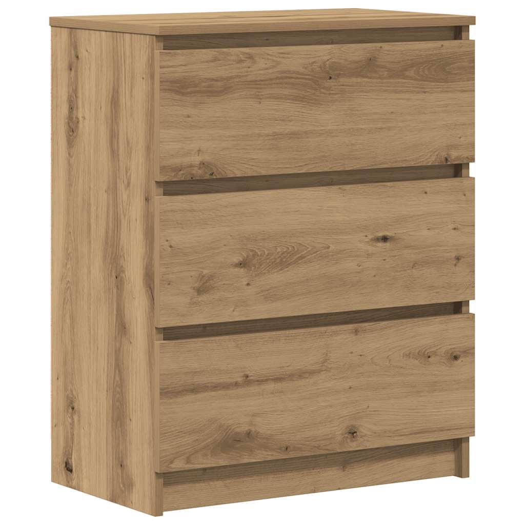 vidaXL Servantă, stejar artizanal, 60x35x76 cm, lemn prelucrat