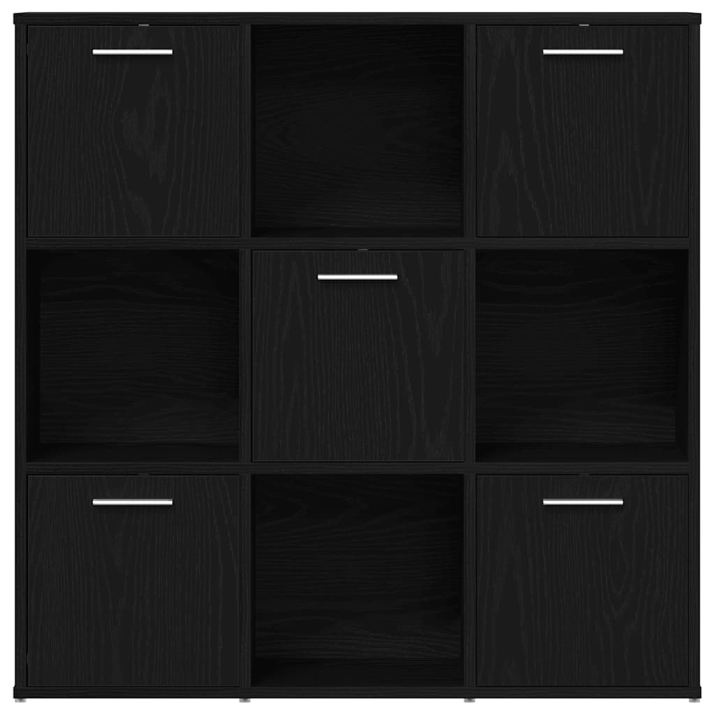 vidaXL Bibliotecă, stejar negru, 90x28x90 cm, lemn prelucrat vidaXL Bibliotecă, stejar negru, 90x28x90 cm, lemn prelucrat