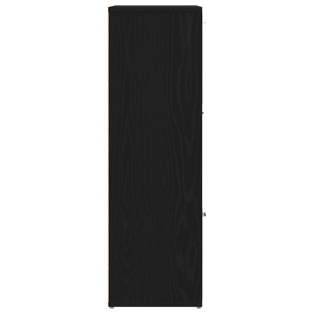 vidaXL Bibliotecă, stejar negru, 90x28x90 cm, lemn prelucrat vidaXL Bibliotecă, stejar negru, 90x28x90 cm, lemn prelucrat