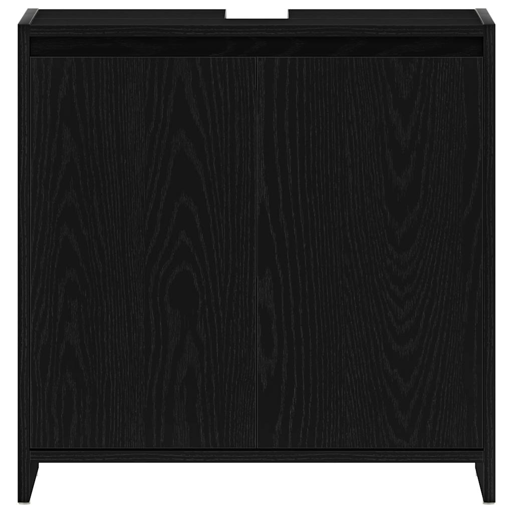 vidaXL Dulap de baie stejar negru 60x33x60 cm lemn prelucrat vidaXL Dulap de baie stejar negru 60x33x60 cm lemn prelucrat